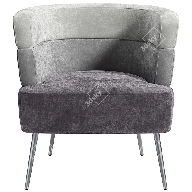 Sleek Sandwich Armchair: Perfect Blend of Comfort and Style! 3D model image 2