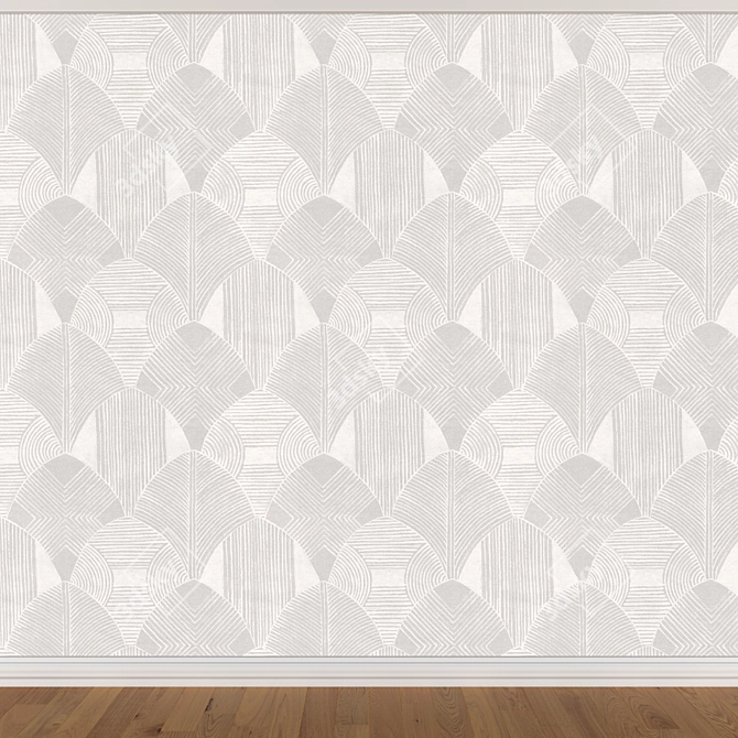 Seamless Wallpaper Set - 3 Colors 3D model image 2