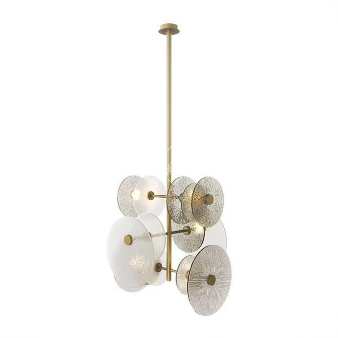 Sicis Andromeda Brass Ceiling Lamp 3D model image 4