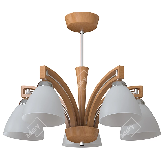 Modern Polish Ceiling Chandeliers 3D model image 3