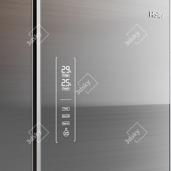 Spacious Multi-Door Haier Refrigerator - 190/83/60cm 3D model image 2