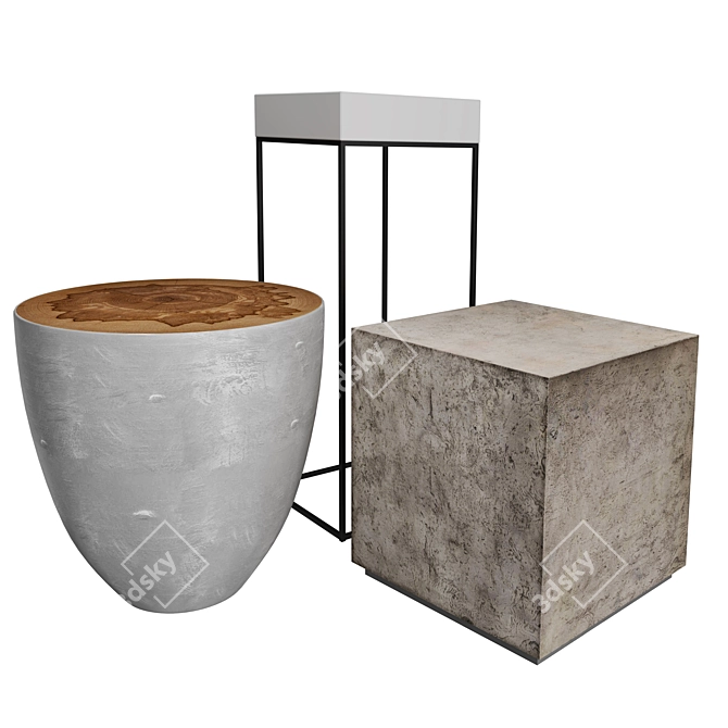 Elegant Gambia Plant Stand

Stylish Gannett End Table

Modern Kioni Cube Table 3D model image 1