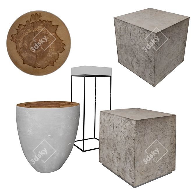Elegant Gambia Plant Stand

Stylish Gannett End Table

Modern Kioni Cube Table 3D model image 2