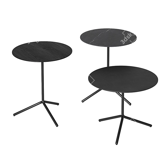 Modern Tethys Table Set: Versatile & Stylish 3D model image 1