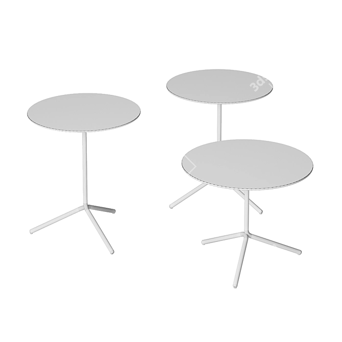 Modern Tethys Table Set: Versatile & Stylish 3D model image 3