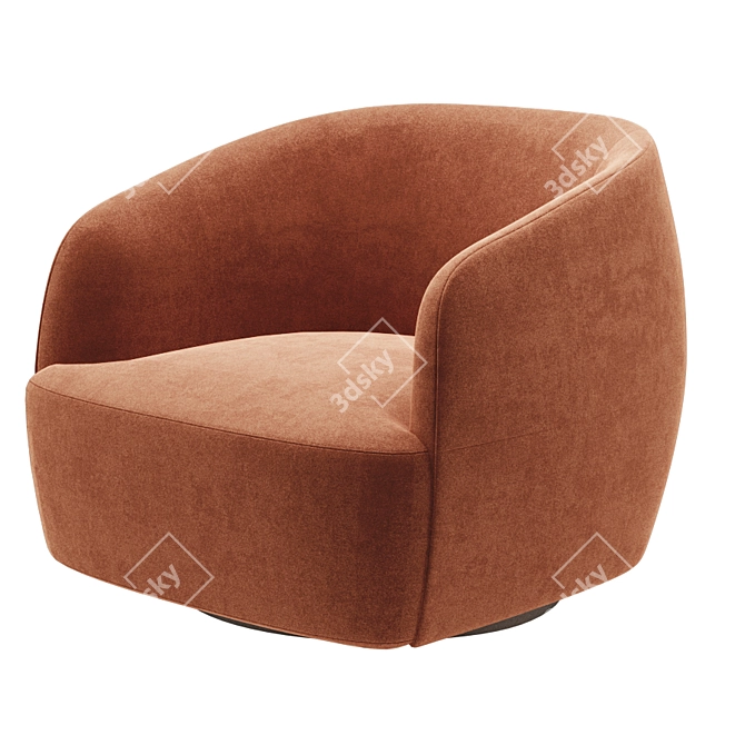 Sumo Lounge Chair: Ultimate Comfort in Style 3D model image 1