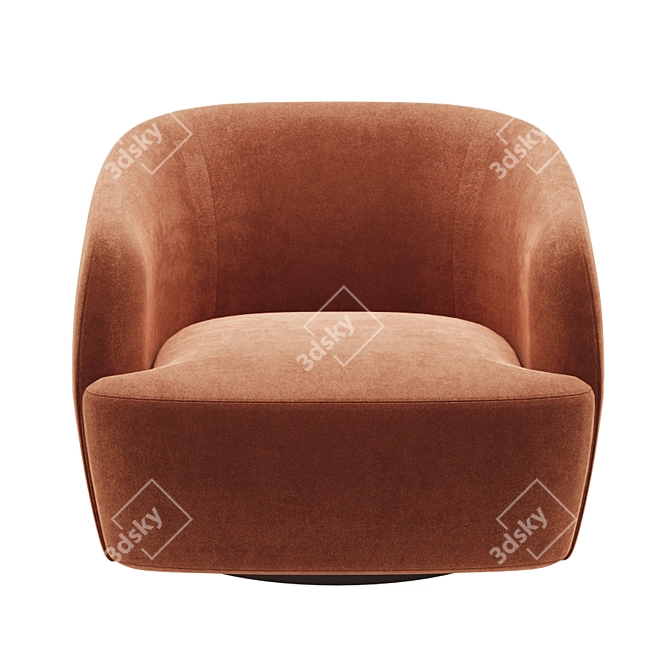 Sumo Lounge Chair: Ultimate Comfort in Style 3D model image 2