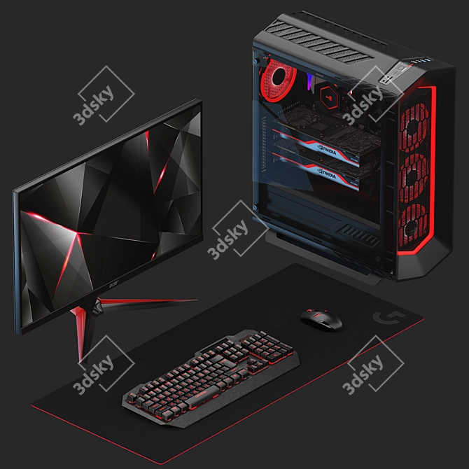 Ultimate PC Gaming Bundle 3D model image 2