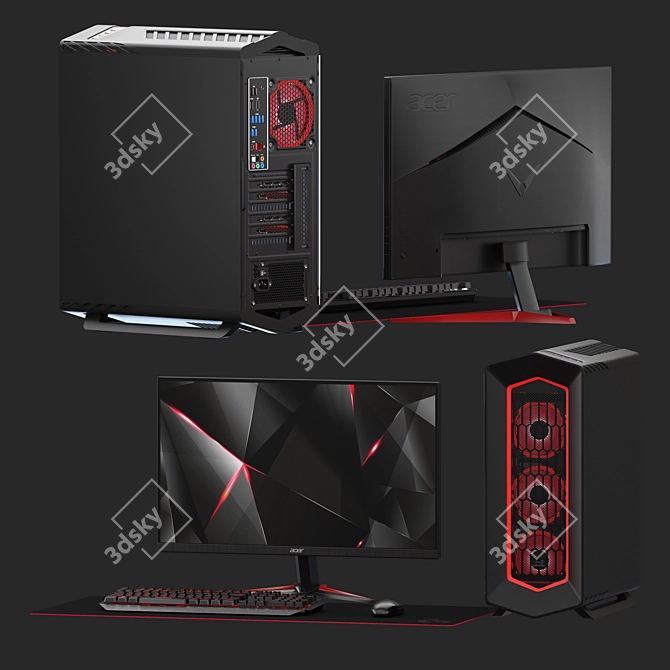 Ultimate PC Gaming Bundle 3D model image 3