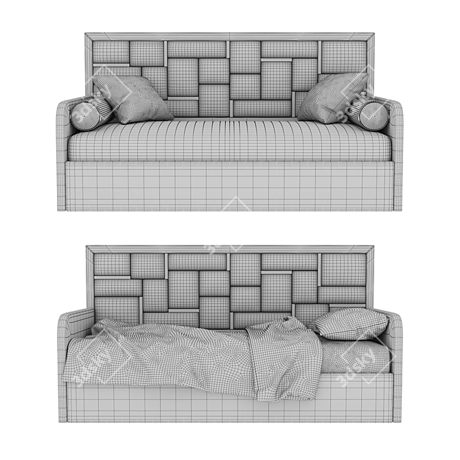 MOLLY Sofa Bed - Sleek Design & Comfortable 3D model image 4