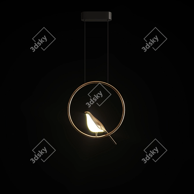 Enchanted Flight Pendant Lamp 3D model image 3