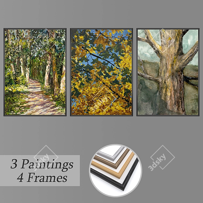 Stunning Wall Art Set 3D model image 1