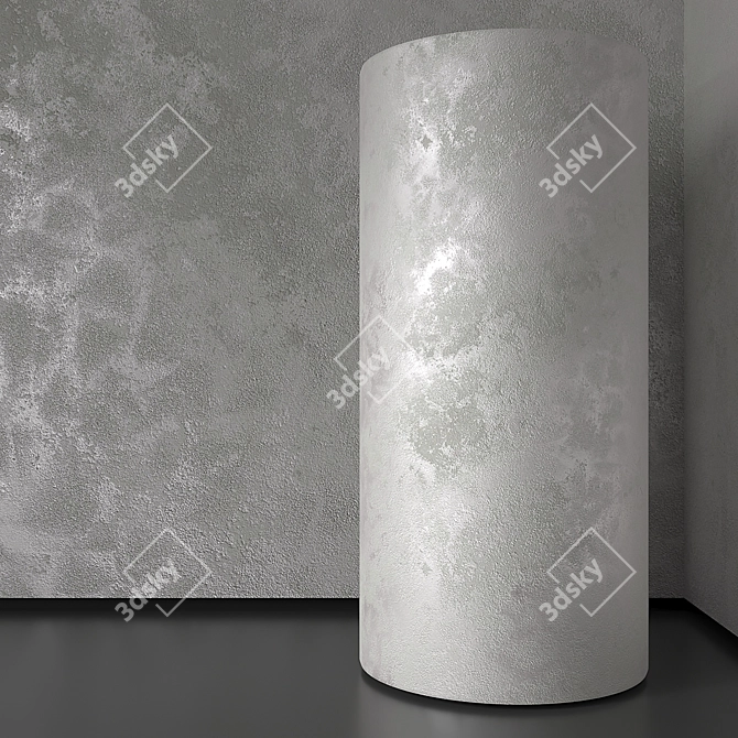 Seamless Plaster Texture Kit 3D model image 2