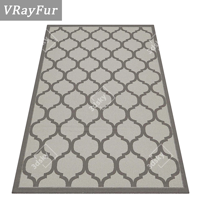 Title: Premium Carpet Set - High-Quality Textures! 3D model image 2
