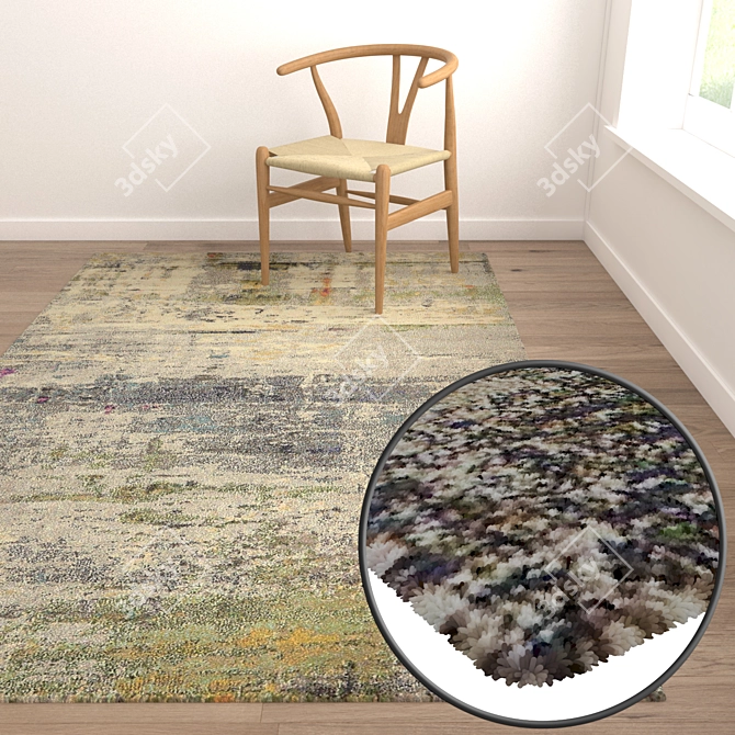 Luxury Carpet Set: High-Quality Textures 3D model image 5