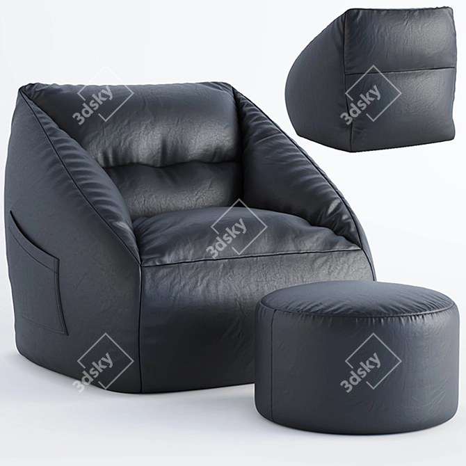 Cozy Lounge Sofa 3D model image 9