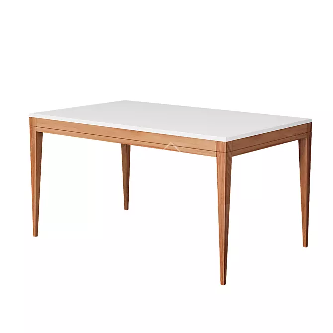 Daiva Cassiopeia 2.0: Stylish & Spacious Dining Table 3D model image 1