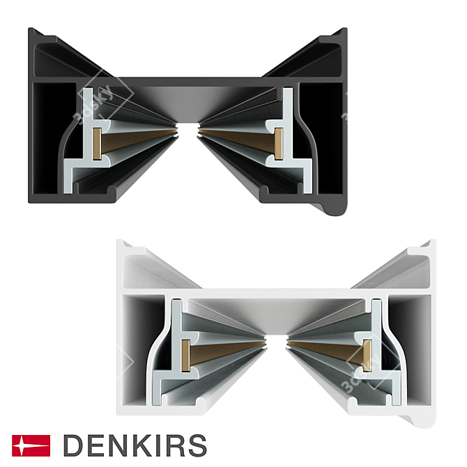 Aluminum Cable Raceway - Denkirs TR1002 3D model image 2