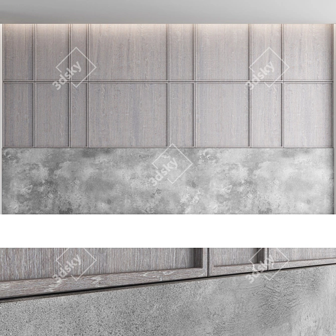 Decorative Panel Set: Versatile Designs and High-Quality Materials 3D model image 3