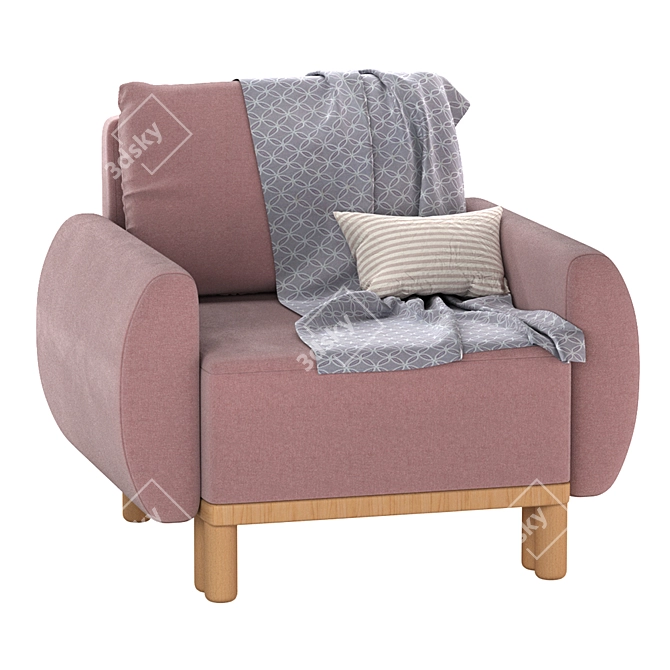 Comfy Grunnarp IKEA Armchair 3D model image 1