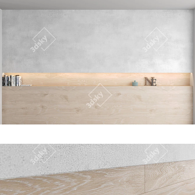 Decorative Wall Panel Set - Modern and Versatile 3D model image 8