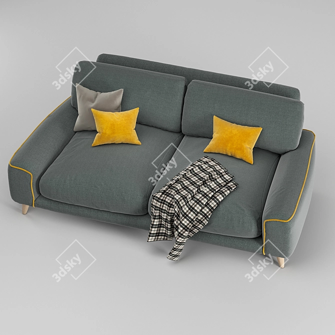 Cozy Strudel Sofa: 200x104x85 cm 3D model image 6