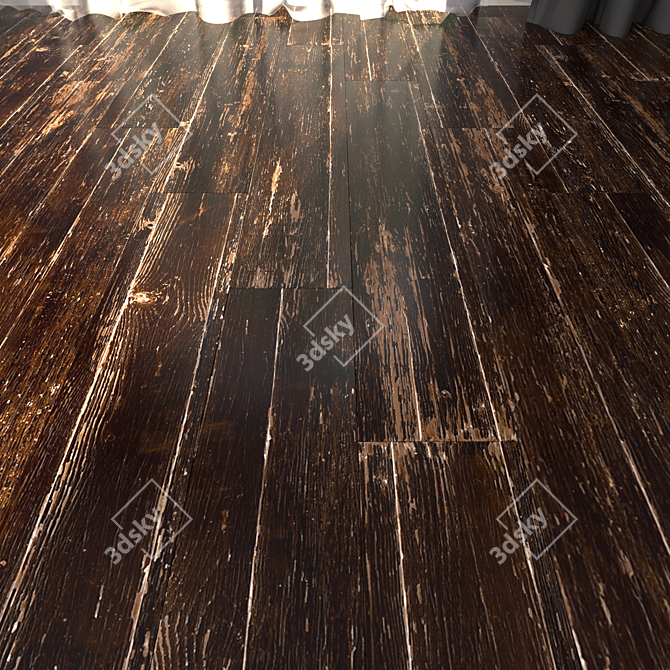 Yurtbay Old Town Black Wood 3D model image 1