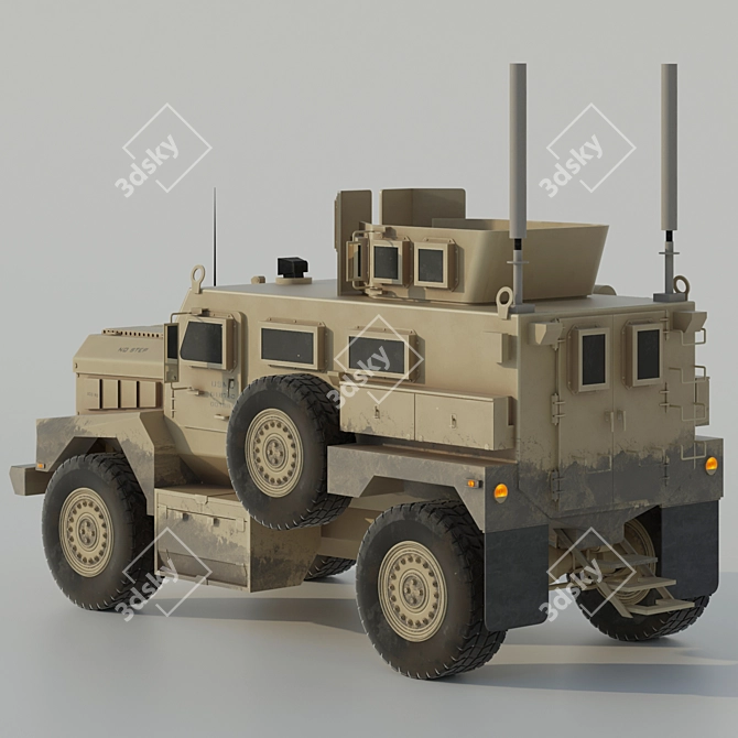  Cougar 4x4 Military Vehicle: Rugged & Reliable 3D model image 3