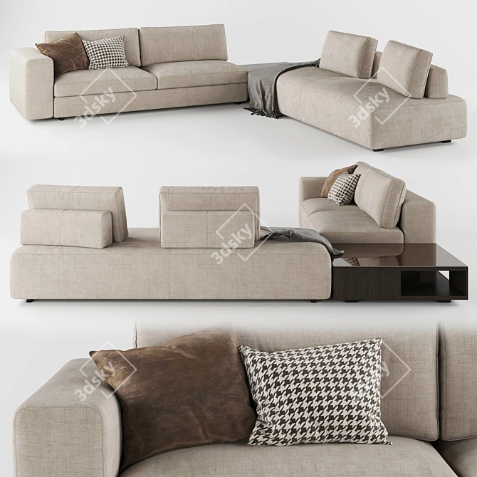 DitreItalia Urban 2.0: Versatile & Elegant Sofa 3D model image 1