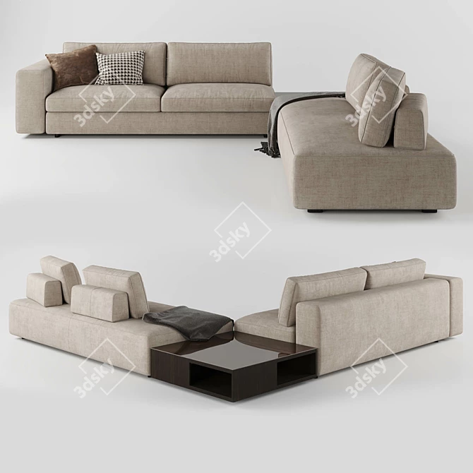 DitreItalia Urban 2.0: Versatile & Elegant Sofa 3D model image 2
