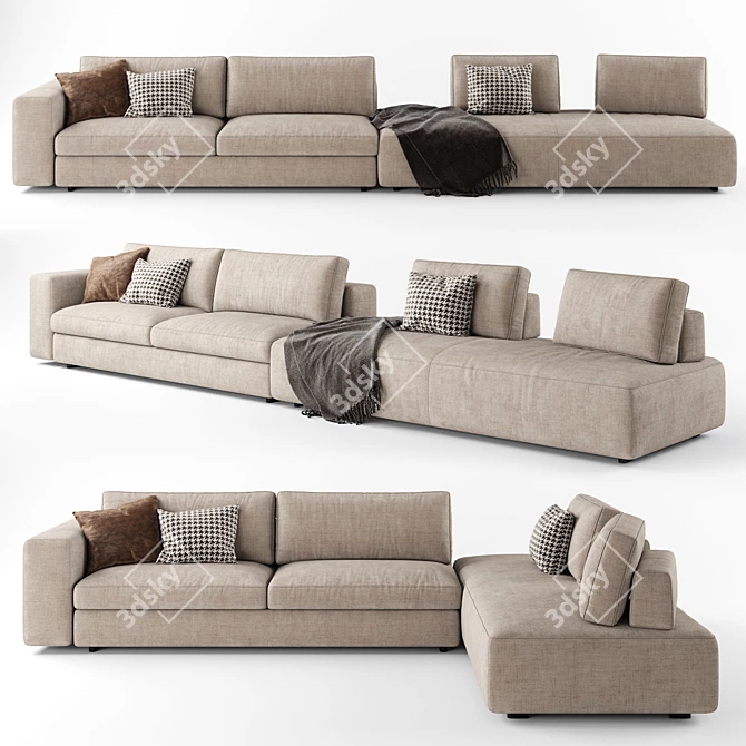 DitreItalia Urban 2.0: Versatile & Elegant Sofa 3D model image 6
