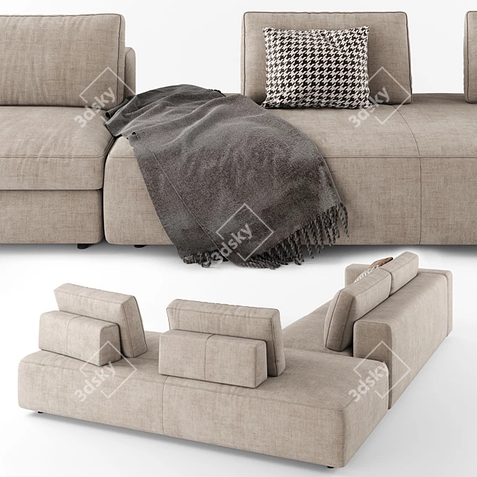 DitreItalia Urban 2.0: Versatile & Elegant Sofa 3D model image 7