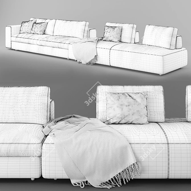 DitreItalia Urban 2.0: Versatile & Elegant Sofa 3D model image 8