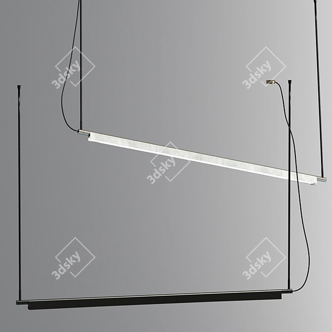 Modern Luke Pendant Light Collection 3D model image 4