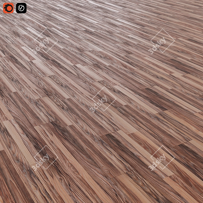 Tiger Oak Laminate Flooring 3D model image 1