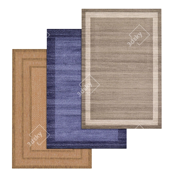 Premium Quality Carpet Set 3D model image 1