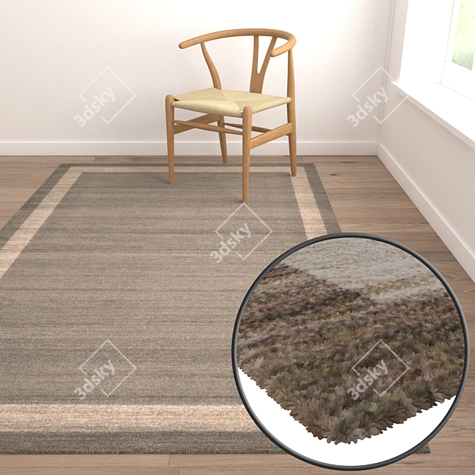 Premium Quality Carpet Set 3D model image 5