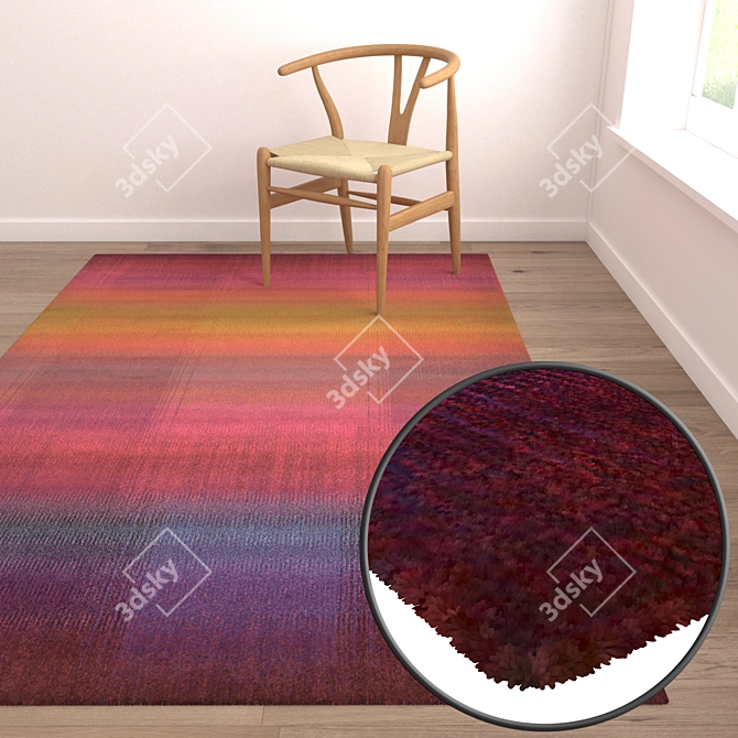 Luxury Set of Carpets 1764 3D model image 5