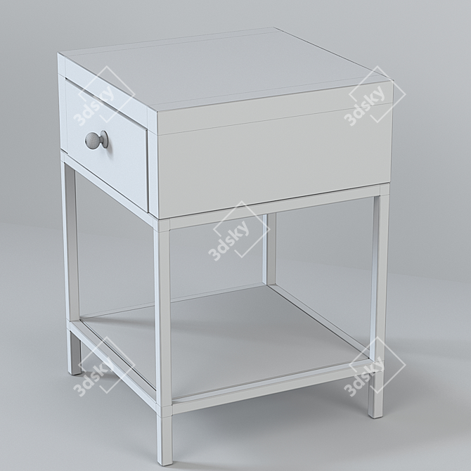 Elegant Bedside Table: Hudkoff Luxury 3D model image 4