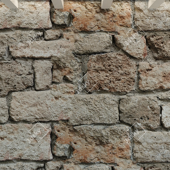 High-Resolution Stone Block: Seamless Texture 3D model image 2