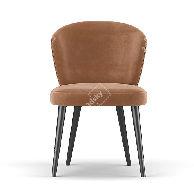 Elegant Aston Dining Chair 3D model image 3