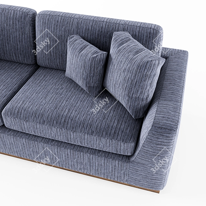 French Charm: Colt Sofa 3D model image 2