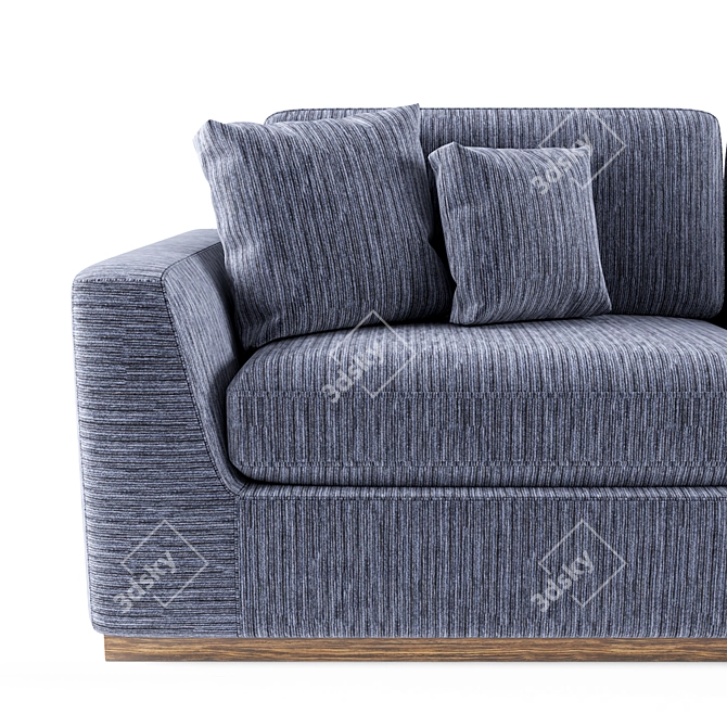 French Charm: Colt Sofa 3D model image 3