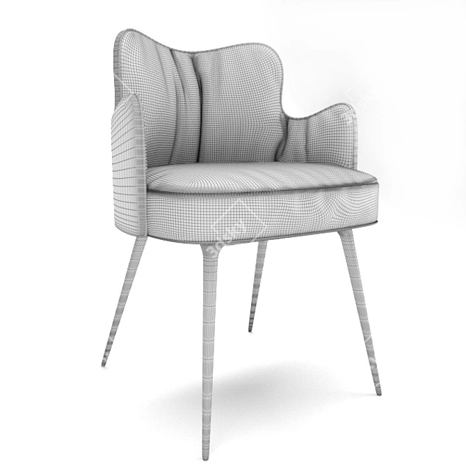 Cozy Minnie Soft Chair 3D model image 4