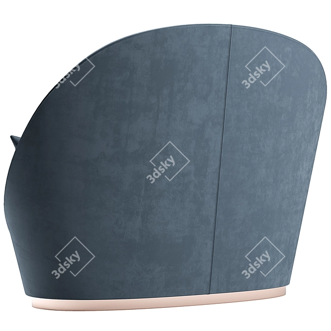 Elegant Petalo Sofa: Perfect Comfort for Your Pets 3D model image 3