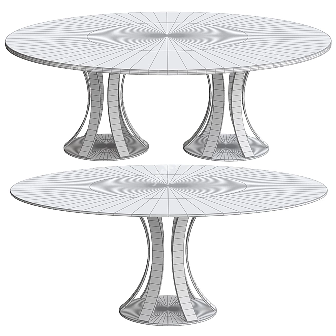 Sarrique 72: Perfect Table Set 3D model image 2