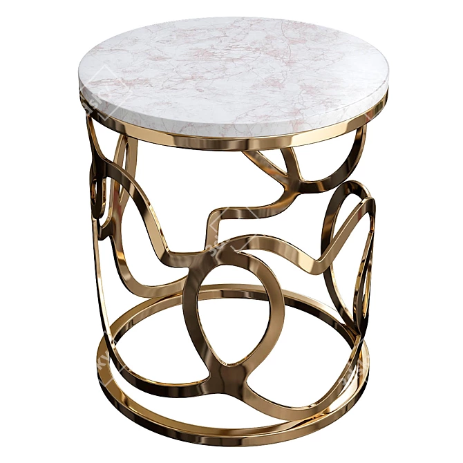 Eternal Love Modern Side Table 3D model image 1