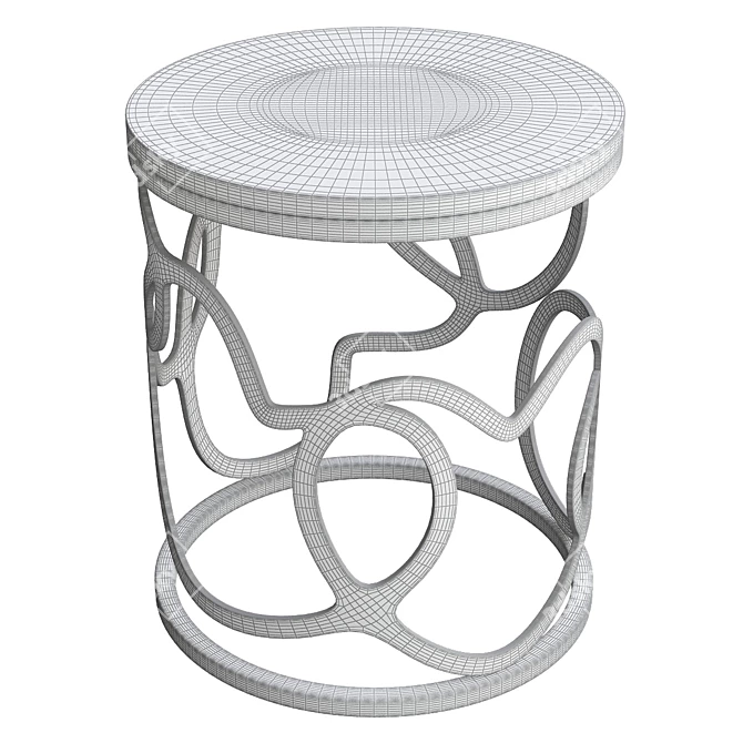 Eternal Love Modern Side Table 3D model image 2