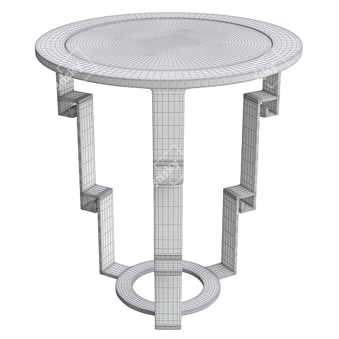 Modern Minimalist Rex II Side Table 3D model image 2