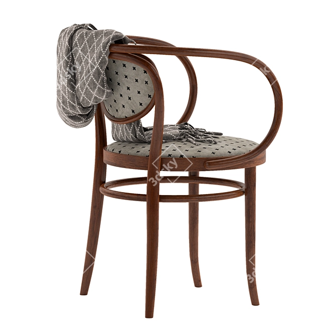 Sleek and Stylish Thonet Dining Chair 3D model image 2